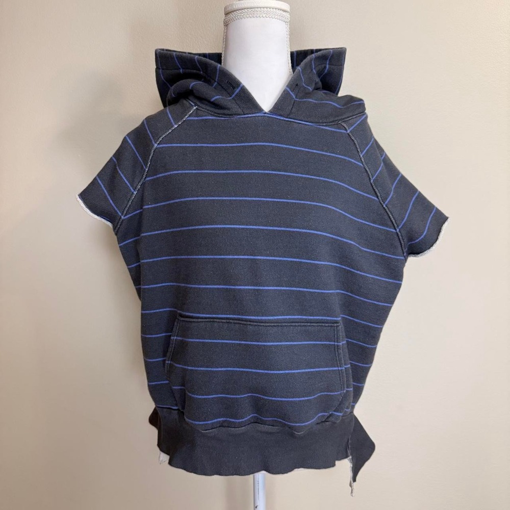 Frank & Eileen Tee Lab Short Cap Sleeve Pullover Hoodie Sweatshirt Womens L